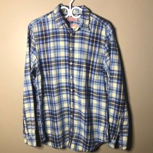 Thomas pink casual plaid button down